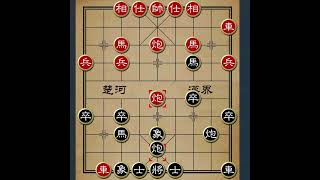 屏风马破中炮，巧设陷阱，平炮闪击一气呵成 #象棋 #中国象棋 #象棋布局