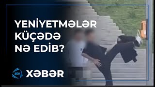 Bakıda çəkilən video təəccüb  doğurdu: Onlar nə edir?