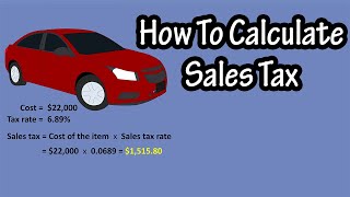 How To Calculate Sales Tax - How To Find Out How Much Sales Tax - Sales Tax Calculation