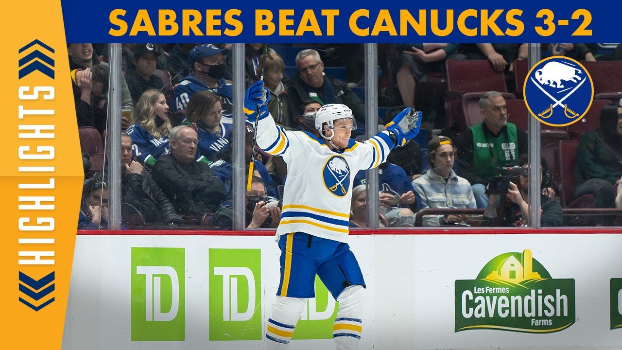 Full Game Highlights From Sabres 3-2 OT Win Over Vancouver | Buffalo ...