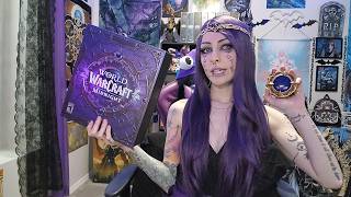 Unboxing my WoW Midnight Collectors Edition Box! 🖤🌙💜 Dark Heart, Art Book, Pin & My Xalatath Look
