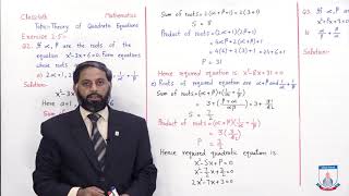 Class 10 - Mathematics - Chapter 2 - Lecture 11 - Exercise 2.5 Q2,3 - Allied Schools