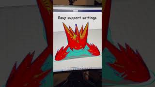 How to set EASY support settings in Cura for 3D printing