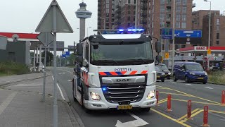 P1 Politie Takel met spoed naar melding in Rotterdam