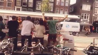 Limo Bike(beer bike) in Amsterdam