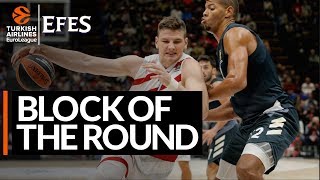 EFES Block of the Round: Arturas Gudaitis, AX Armani Exchange Olimpia Milan