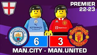 Manchester City vs Manchester United 6-3 • Haaland & Foden Hat-Tricks Goals Highlights Lego Football