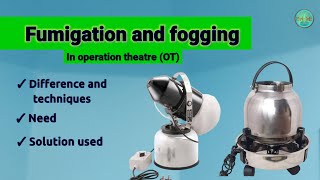 Fumigation and fogging in OT.difference and process. #fumigation #fogging