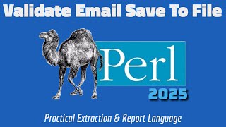 Perl Script to Validate Emails & Save Results to Text File (Beginner Friendly)