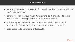 The Complete JavaScript Unit Testing Guide: Testing Applications with Jasmine | packtpub.com