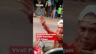 Viral! Pria Berseragam Ormas Malak Supir Truk di Bogor #shorts