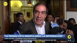 Lescano: Periodista me dijo que denunciante \