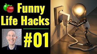 🍎 Funny Life Hacks #1 | LIVE English Lesson