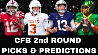 College Football * 2nd Round Playoff* Picks \u0026 Predictions | 2024