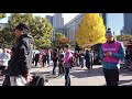 walk around hibiya park in tokyo to see autumn leaves 4k