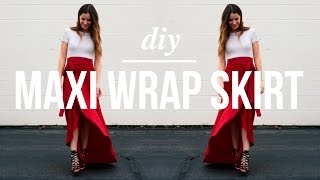 Long Maxi Wrap Skirt