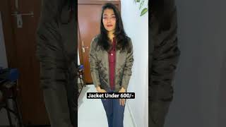 Roadster Women olive green jacket From Myntra 😍💯#myntrahaul #winterhaul #jacket