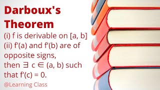 Darboux Theorem (Proof) | Differentiability | Advanced Calculus