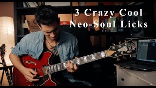 3 typical neo-soul licks for soloing | guitar lesson