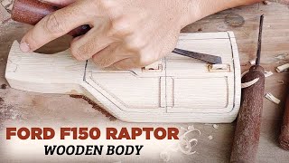 Ford F150 Raptor 2020 Wooden Body | Wood carving ASMR | Woodworking Car