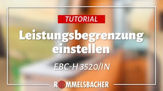 ROMMELSBACHER Tutorial ⚙️ Einbaukochfeld EBC-H 3520IN 🍳 Leistungsbegrenzung anpassen