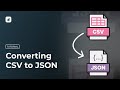 Convert CSV to JSON | In a Minute Using this Free Developer Utility Tool