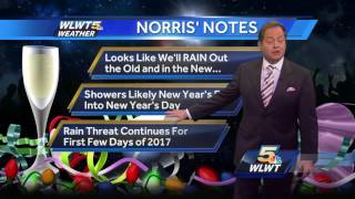 Rain pushes in Wednesday night