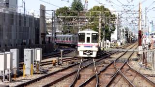 京王電鉄　調布駅　4列車連続発着（２分で京王線の全形式勢ぞろい）