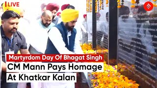 LIVE: Punjab CM Bhagwant Mann Pays Homage At Khatkar Kalan To Shaheed Bhagat Singh, Rajguru, Sukhdev