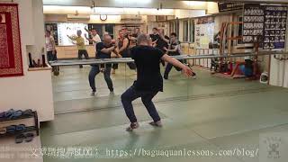 【八卦套路教學】【20191004(01)】八掌拳 白蛇伏草 麒麟吐書