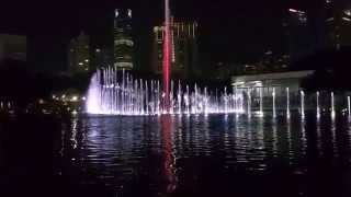 KLCC Musical water fountain 60FPS Part 1