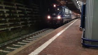 Bundesbahn E-Lok 110 350 Ausfahrt im Bahnhof Wilhelmshöhe (2)