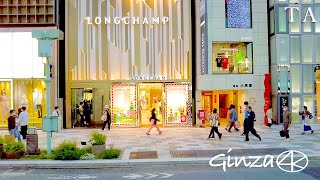 4K Japan,Tokyo Last day of Ginza Golden Week Twilight