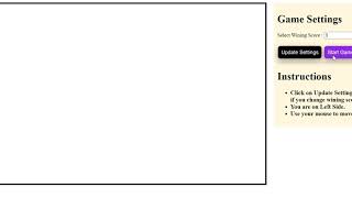Bricks Game using Javascript, HTML, CSS