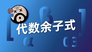 【鲁题侠】04 代数余子式【Algebraic cofactor】