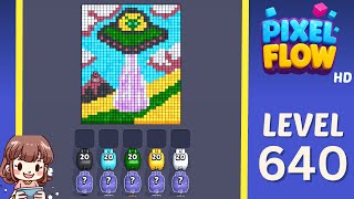 Pixel Flow Level 640 Solution Walkthrough