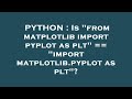 PYTHON : Is 