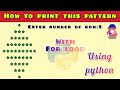 how to print diamond pattern using for loop in python in easy way #education
