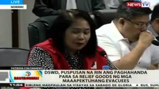 BT: NDRRMC press conference kaugnay sa paghahanda para kay Typhoon Maysak