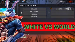 @WHITE444YT VS WORLD 1V4 CASTOM CHELENGE OF WHITE444 white is very angry