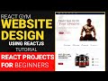 React Gym Website Design Using ReactJs Tutorial | React Projects for Beginners