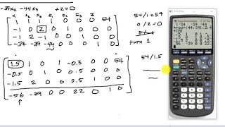 Maximization - simplex method with graphing calculator