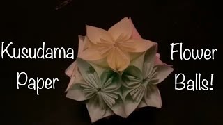 How To Fold A Kusudama Paper Flower Ball