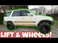 Lifting and Installing New Wheels on the CR-YEETER! RD1 OFF ROAD Honda CRV