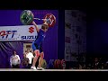 natalia khlestkina 58 92kg u0026 95kg snatches @ 2017 european championships