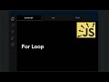 For Loop - javascript tutorial #Shorts #Romeo