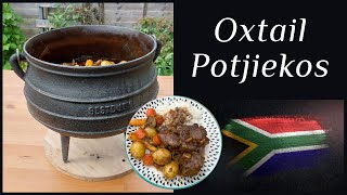 How To Cook Oxtail Potjiekos - Beef Potjie - South African Food  #potjiekos #pot
