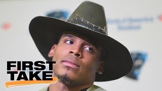 First Take reacts to Cam Newton abruptly leaving news conference | First Take | ESPN