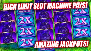 AMAZING JACKPOT WINS ON PROWLING PANTHER SLOT MACHINE ON CASINO SLOT MACHINE FROM LAS VEGAS