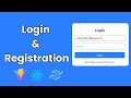 How to Create a React Login & Registration Form with Tailwind CSS | Full Setup & Tutorial